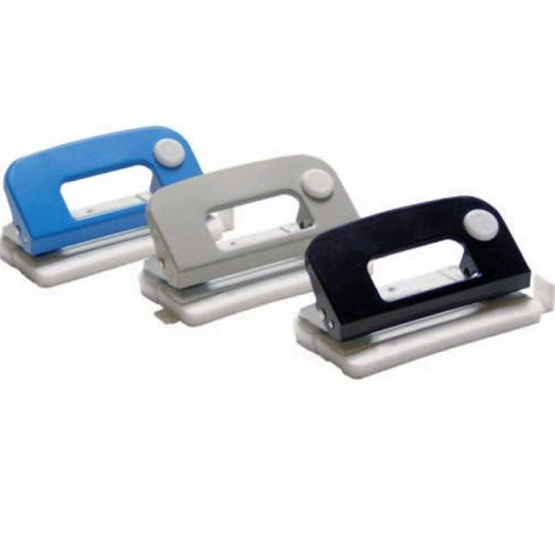 Hole punch 12 sheets. "4OFFICE" /4-302/ 8cm col./assist. metal. (1/12/60)