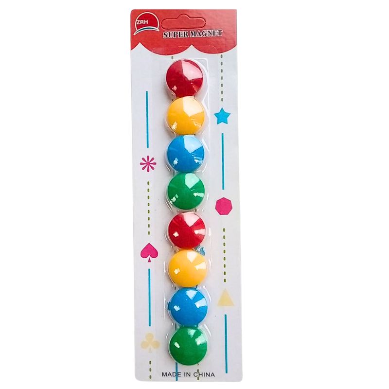 Magnets 8 pcs. d-20mm /12317-8/12318-8/12326-8/ COLORED (24)
