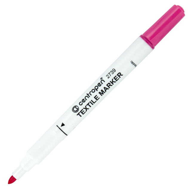 Textile marker "Centropen" /2739/09/ pink (10)