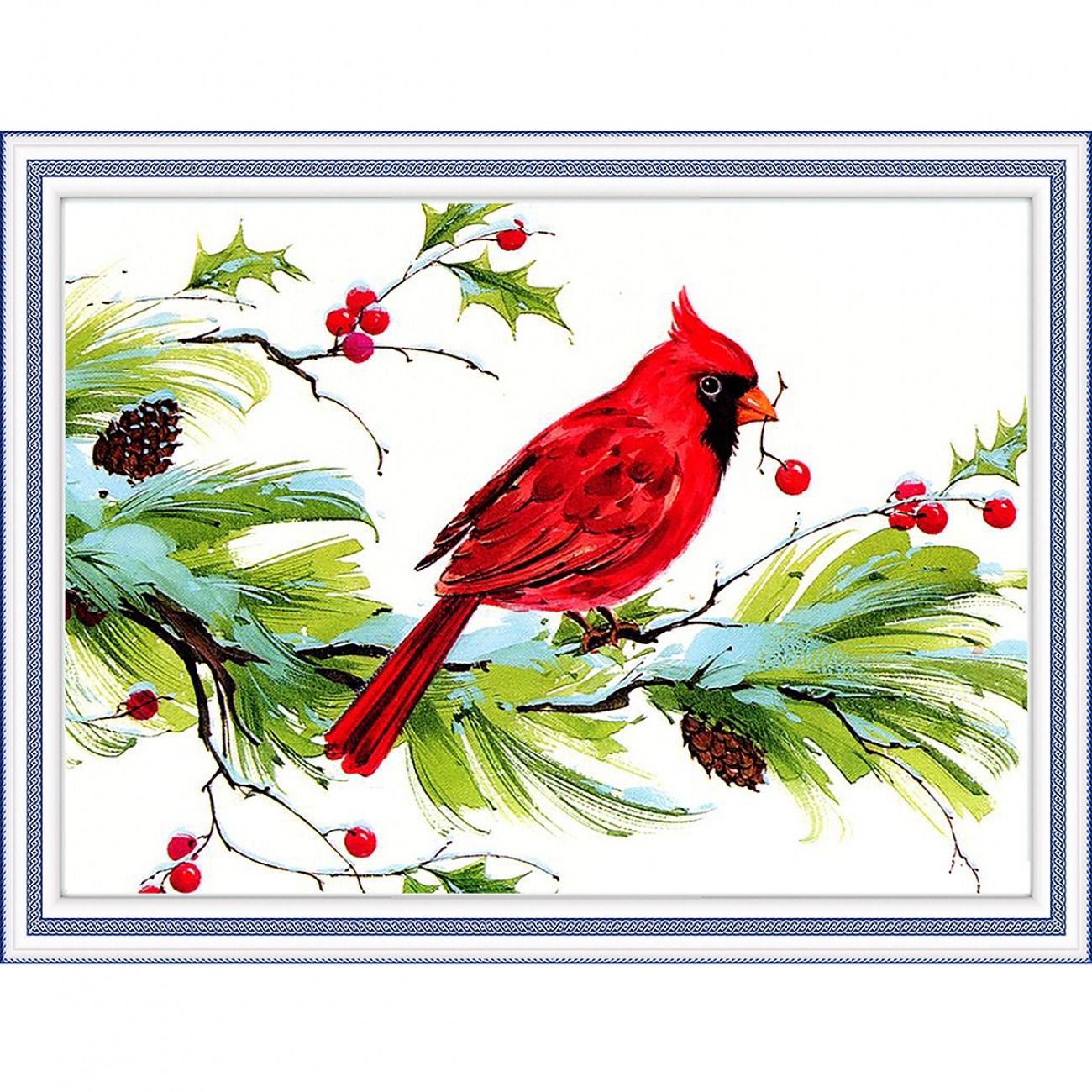 Diamond mosaic "SANTI" /954130/ "Red Cardinal" roll 30*40cm