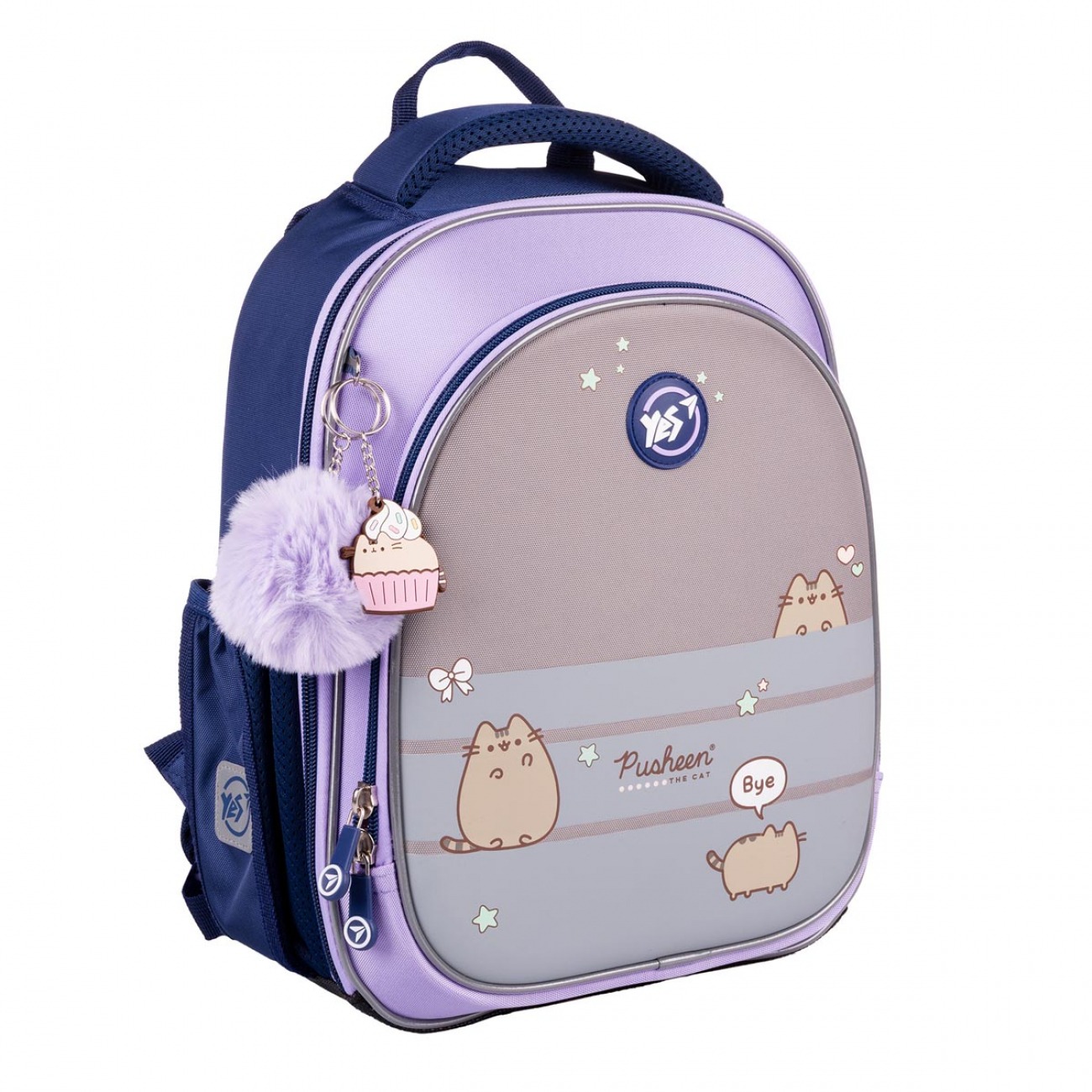 Half-frame school backpack "YES" /559880/ S-109 Pusheen Playful 37*26*13cm (1/4)