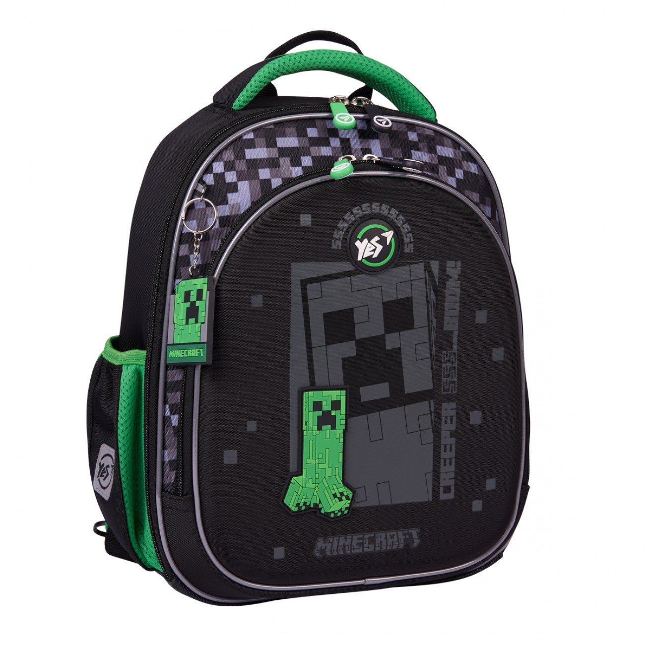Half-frame school backpack "YES" /559882/ S-109 Minecraft World 37*26*13cm (1/4)