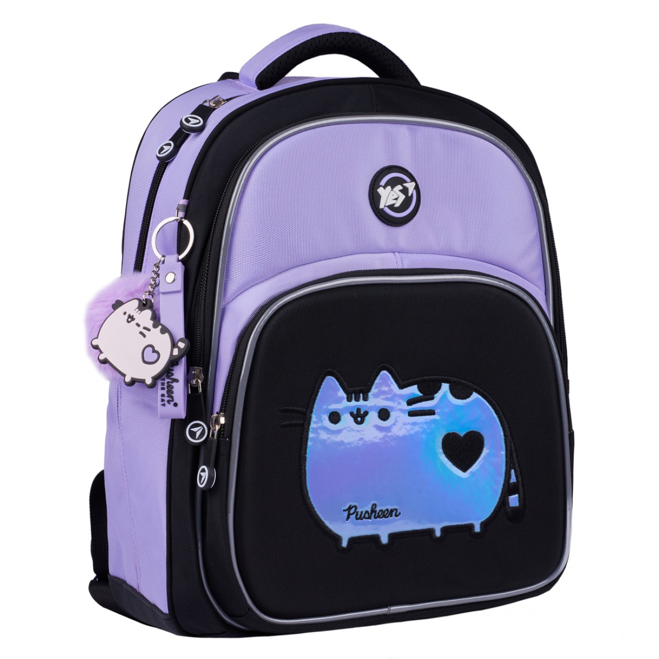 School backpack "YES" /559816/ S-91 Pusheen Shiny 38*29*13cm (1/8)