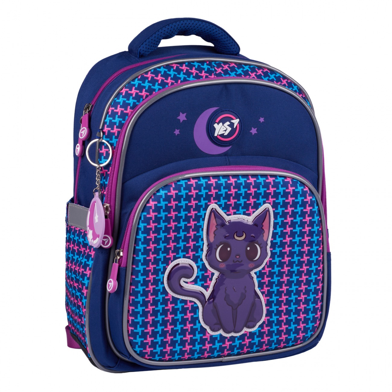 School backpack "YES" /559815/ S-91 Cat with the Moon 38*29*13cm (1/8)