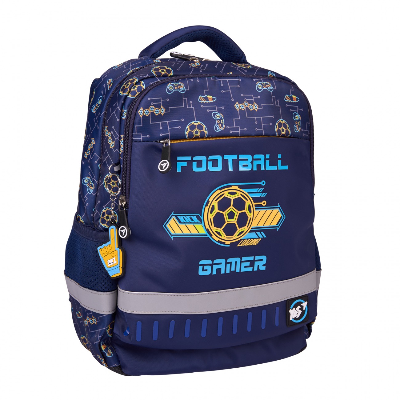 School backpack "YES" /559891/ S-52 Ergo Football Gamer 36*28*13cm (1/10)