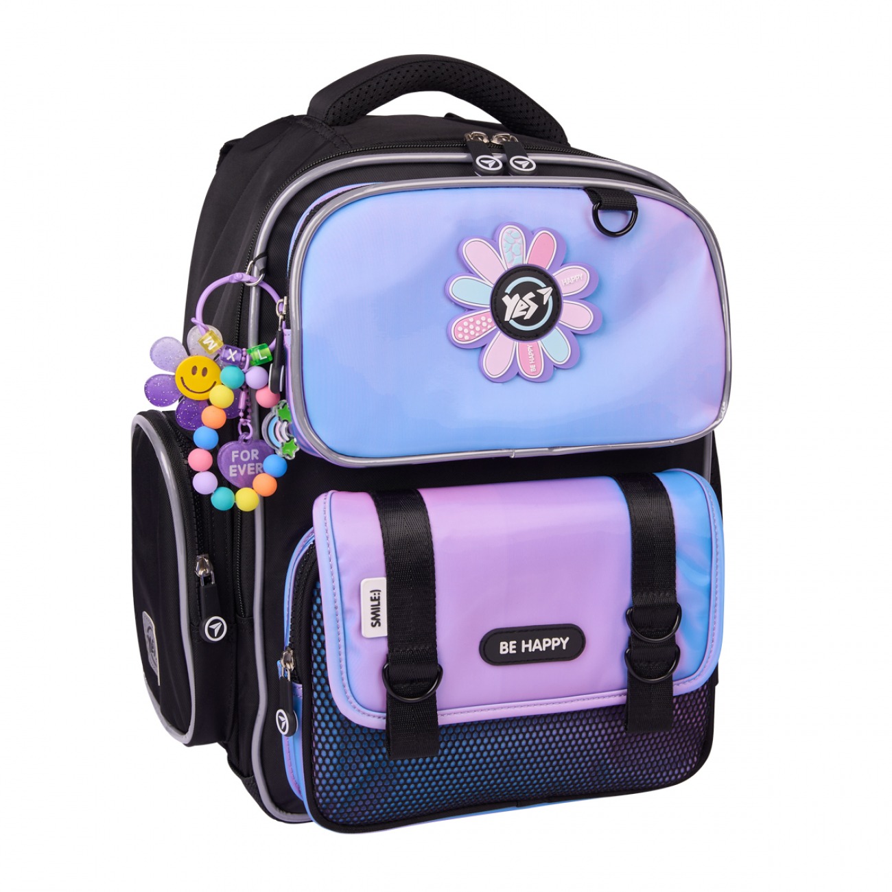 School backpack "YES" /559822/ S-101 Be Happy 38*27*14cm (1/12)