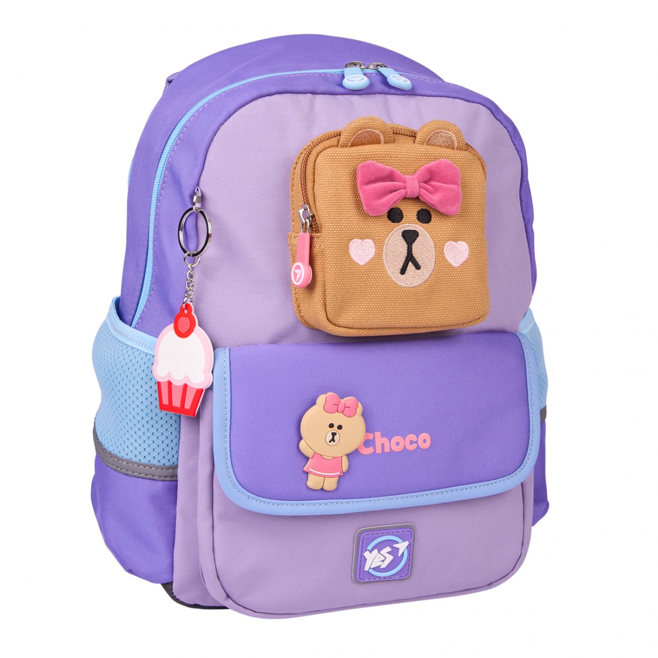 School backpack "YES" /559836/ S-104 Line Friends Pretty Choco 36*26*13cm (1/15)