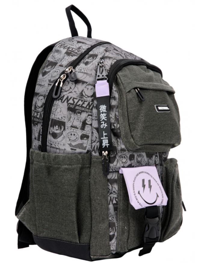 School backpack "YES" /559988/ TS-43 Anime Smiley World 43*30*16cm (1/12)