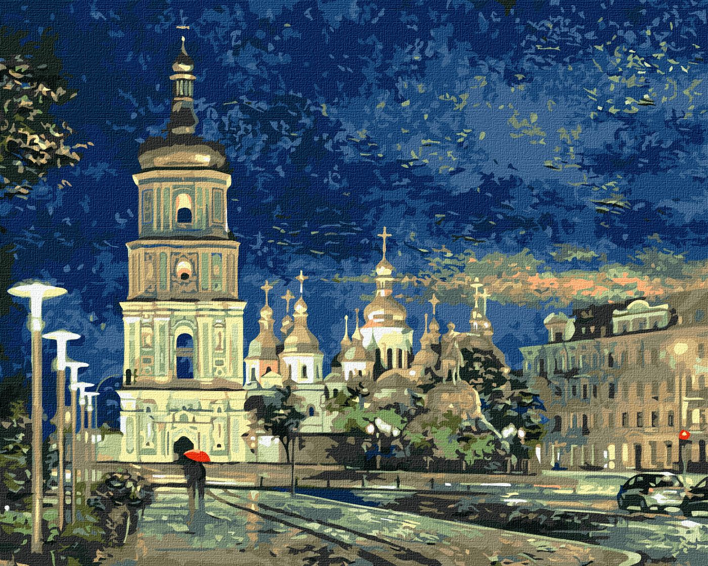 Painting by numbers "Ideyka" /KHO3634/ "Sofia Square" 40*50 cm