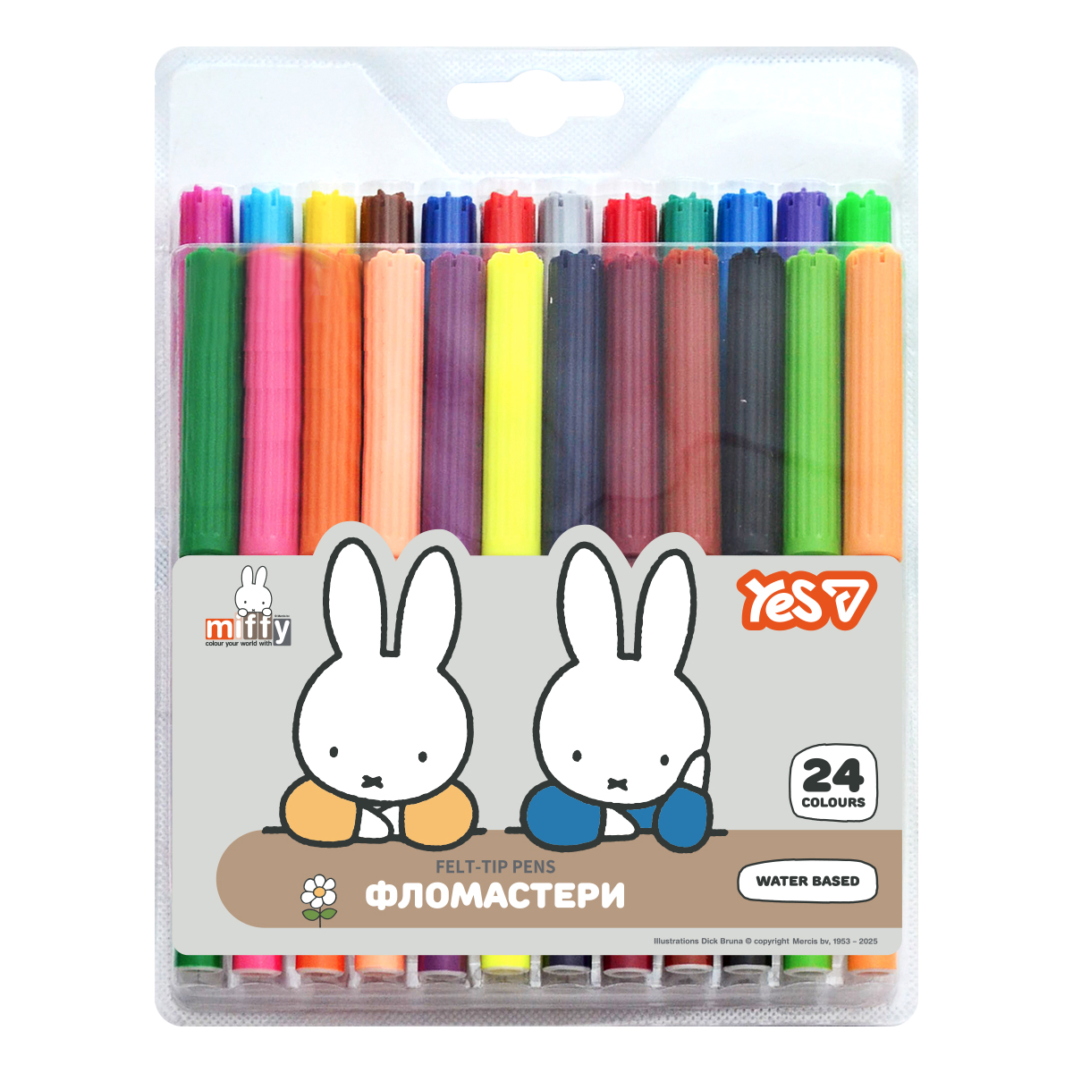 Felt-tip pens "YES" 24 pcs. /650606/ Miffy (1/96)
