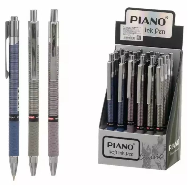 Automatic oil pen "PIANO" /011PT/ 0.7mm, blue (24/1152)