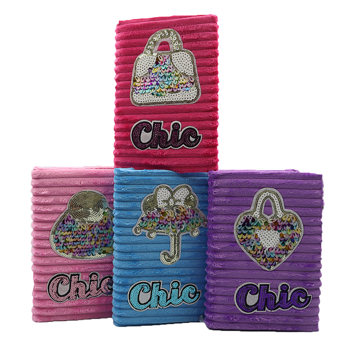 Блокнот пухнастий А5 "JO" /DSCN9762/ "Chic" == гр , мікс (1/24/144)