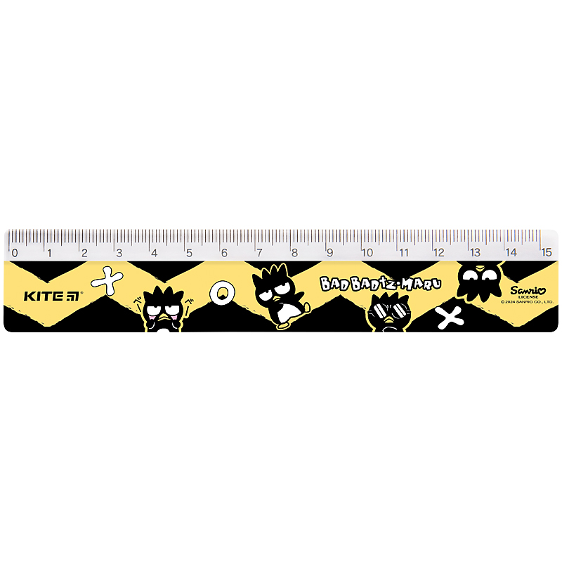 Ruler 15 cm sq. "Kite" /HK24-090-3/ "Bad Badtz Maru" (1/100)
