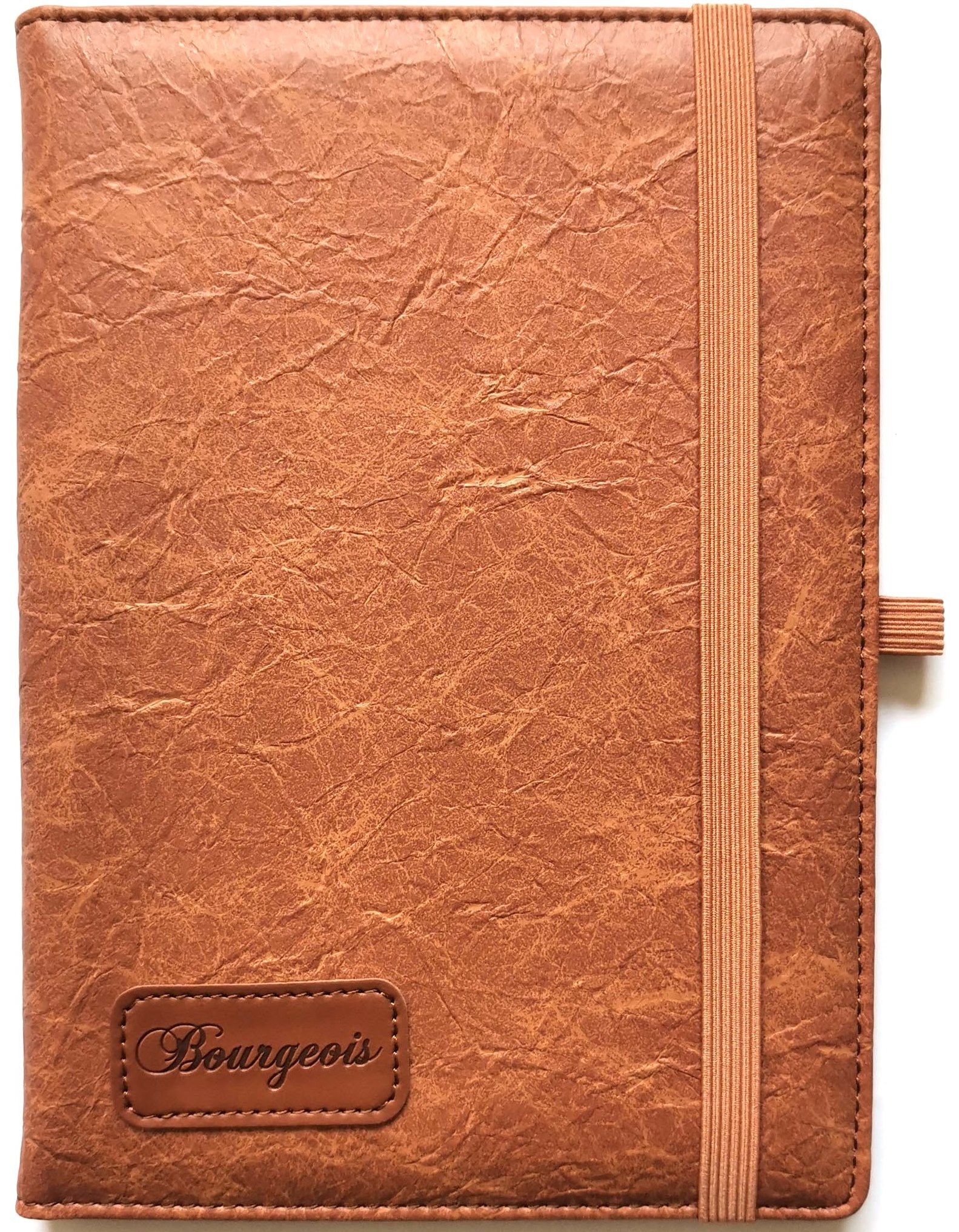 Блокнот на гумці "Bourgeois" А5/160 шкірзам Тв.обкл. /N9720/ вн.бл.70г, # (1/30)