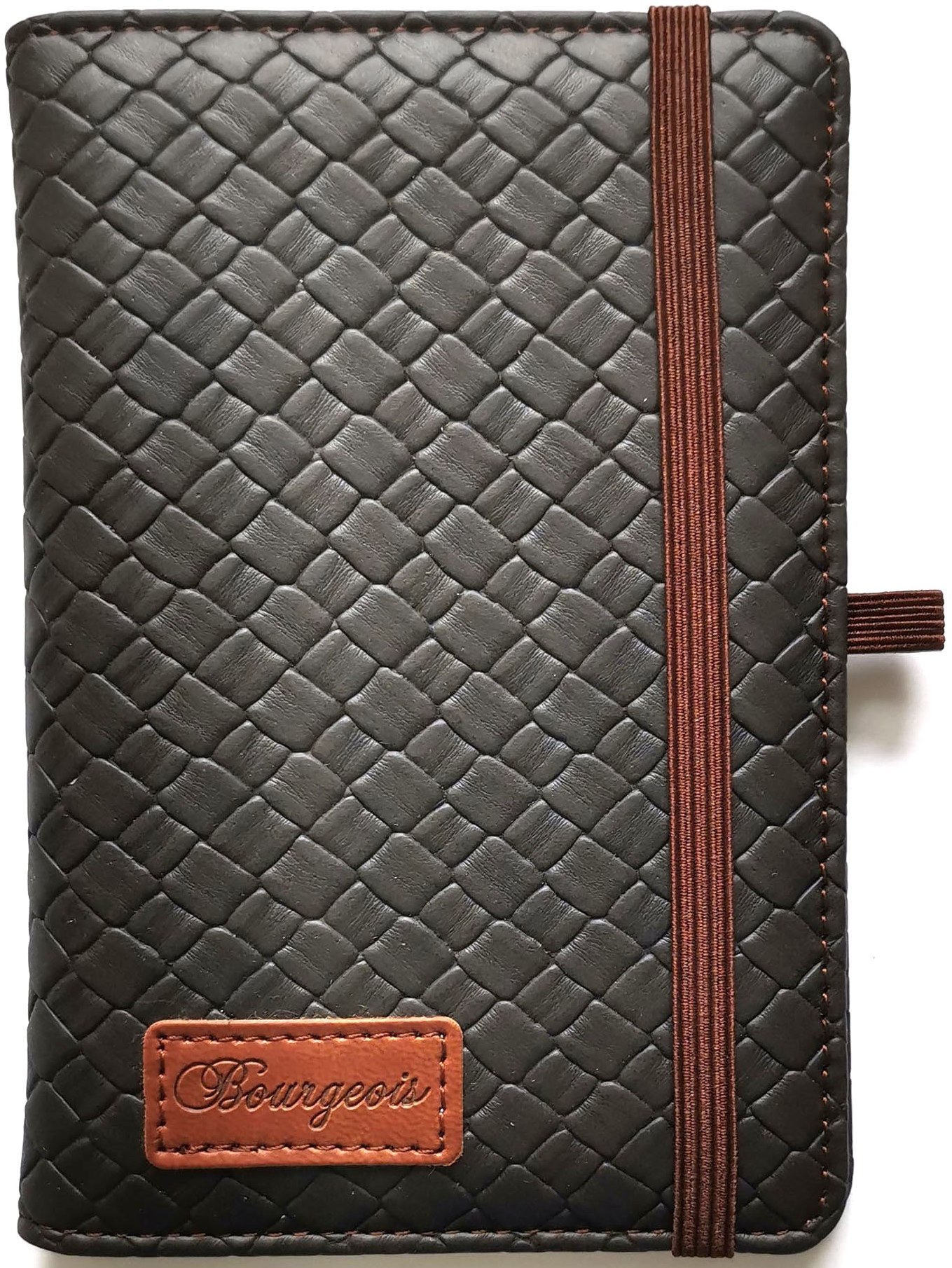 Блокнот на гумці "Bourgeois" А6/120 шкірзам Тв.обкл. /N9725/ вн.бл.70г, # (1/60)