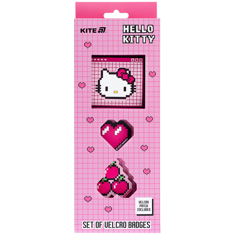 Patch "Kite /HK25-3012-2/ on Velcro, 3 pcs., 3012-2 Hello Kitty (1/30)
