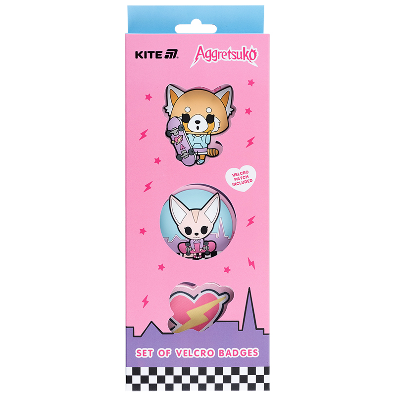 Patch "Kite /AR25-3012/ on Velcro, 3 pcs., 3012 Aggretsuko (1/30)