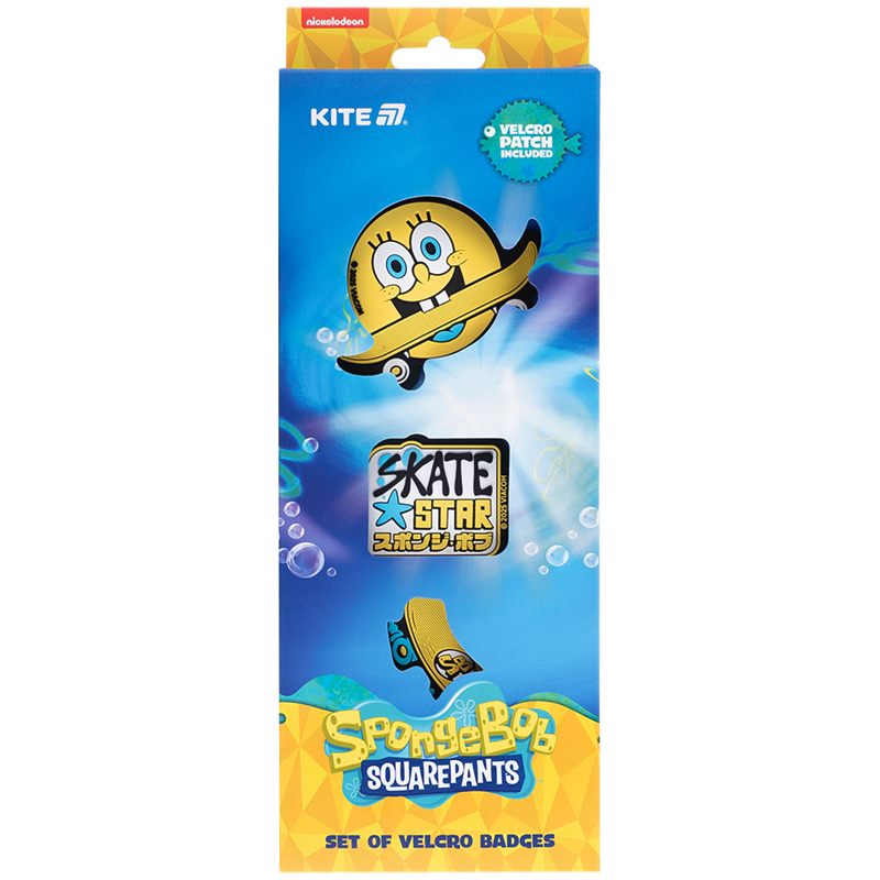 Patch "Kite /SB25-3012/ on Velcro, 3 pcs., 3012 SpongeBob SquarePants (1/30)