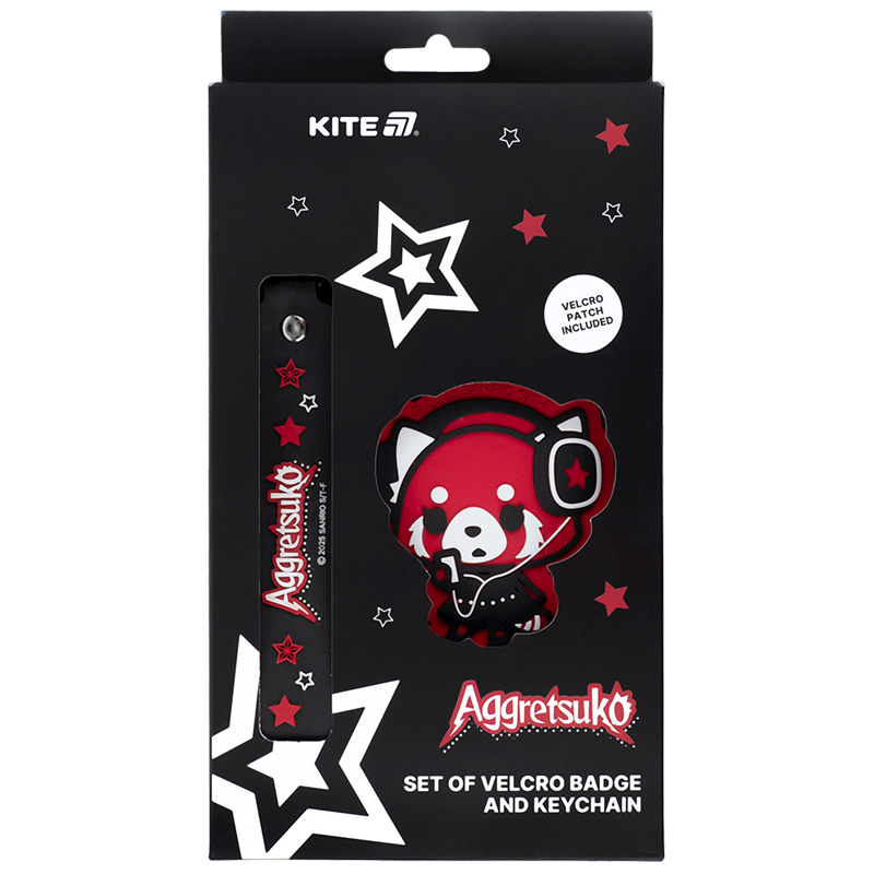 Set of patch and pendant "Kite" /AR25-3010-2/ 2 pcs., 3010-2 Aggretsuko (1/30)