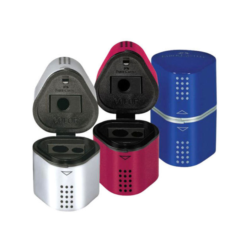 Sharpener "Faber-Castell" /183801/ GRIP2001 COLORED, 3 HOLES (10)