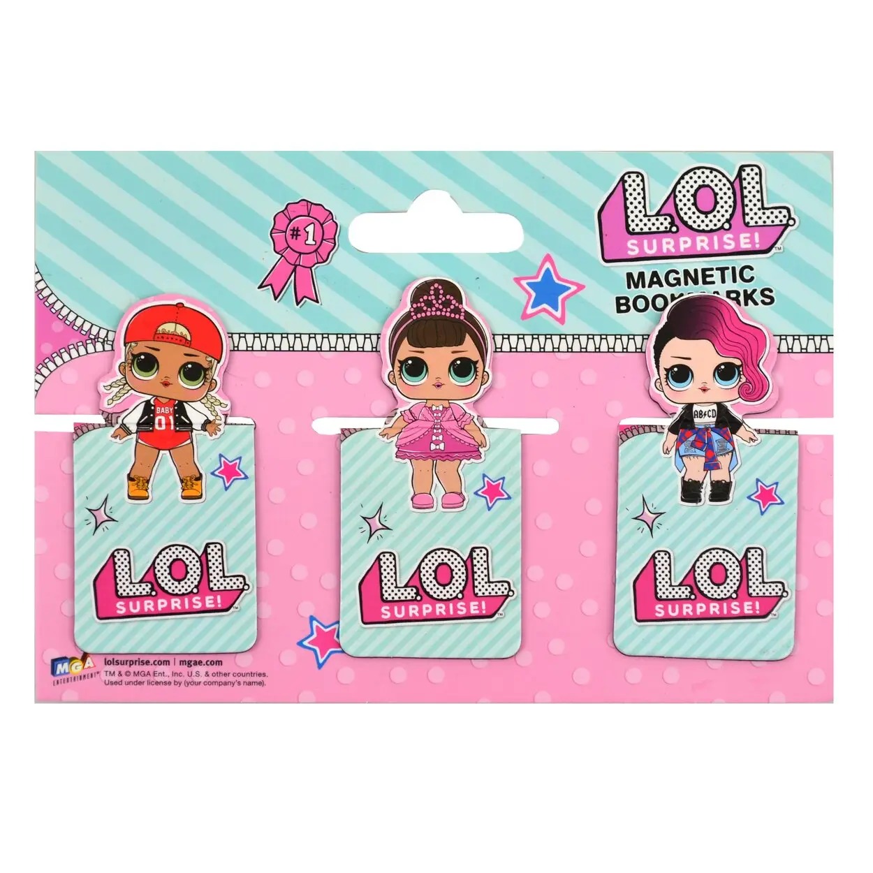 Bookmark-magnet "Yes" /707014/ "LOL" 3 pcs, die-cut (1/50/500)