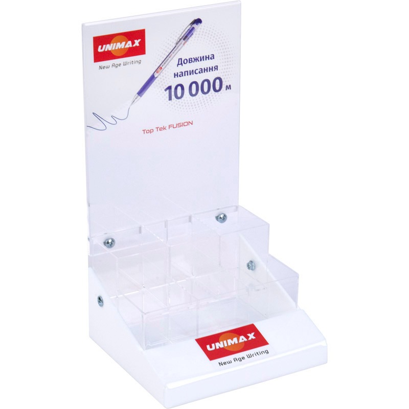 Дисплей для ручок "Unimax" /45283/ акриловий Top Tek Fusion, 6 секцій 14,19*16,4*29,7 см