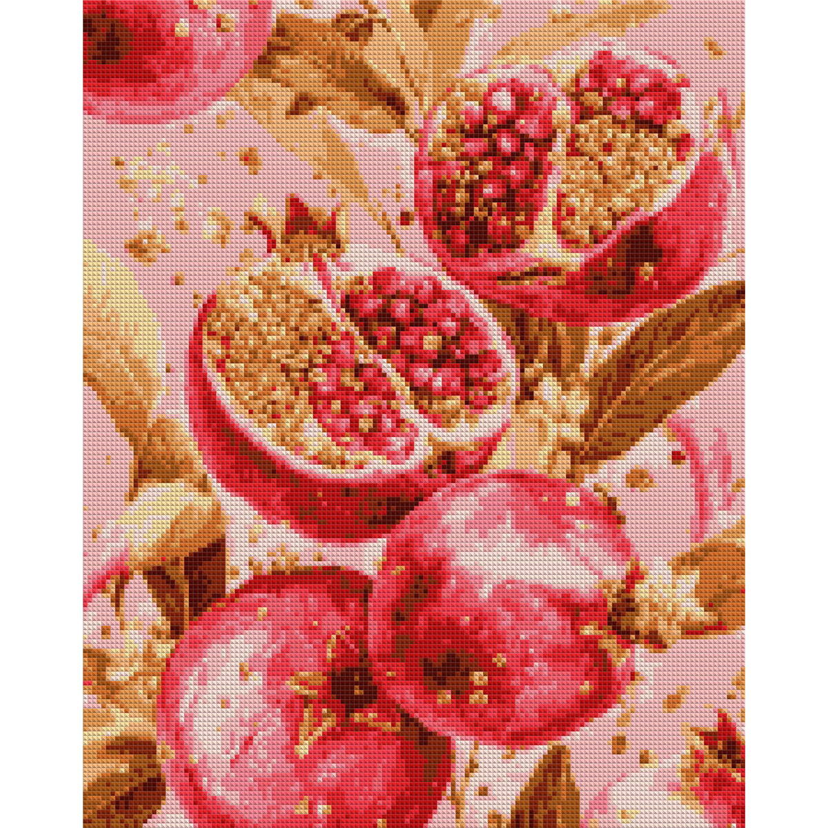 Diamond mosaic "SANTI" /956059/ "Golden Garnet", 40*50cm