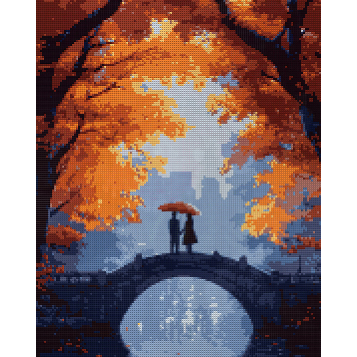 Diamond mosaic "SANTI" /956062/ "Autumn romance", 40*50 cm