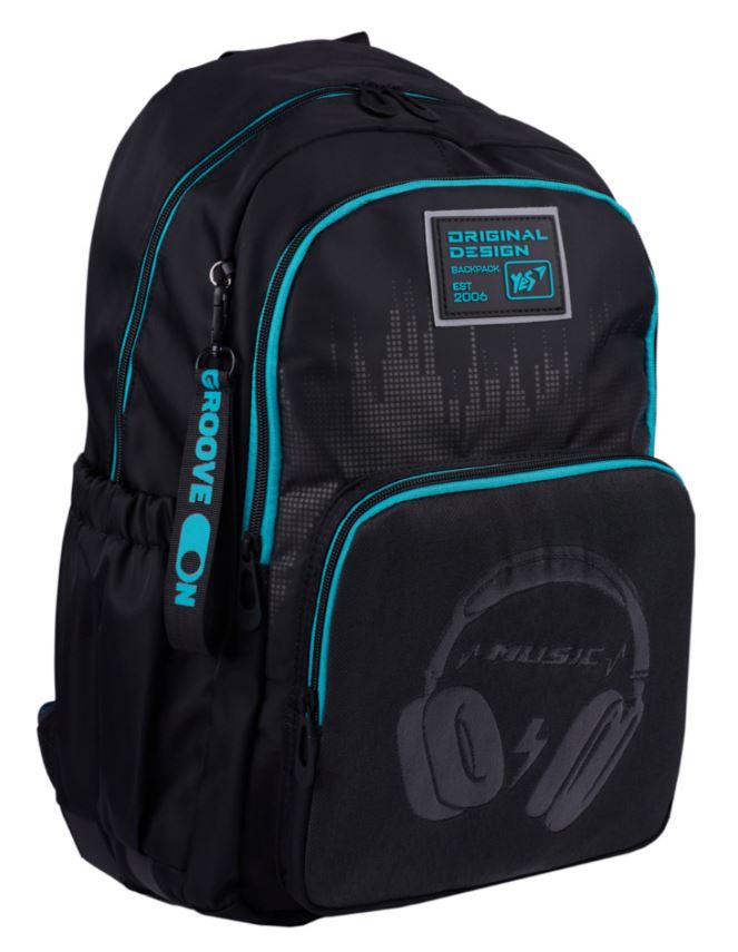 School backpack "YES" /550103/ TS-47 Optic Headphones LED 45x31x15cm (1/10)