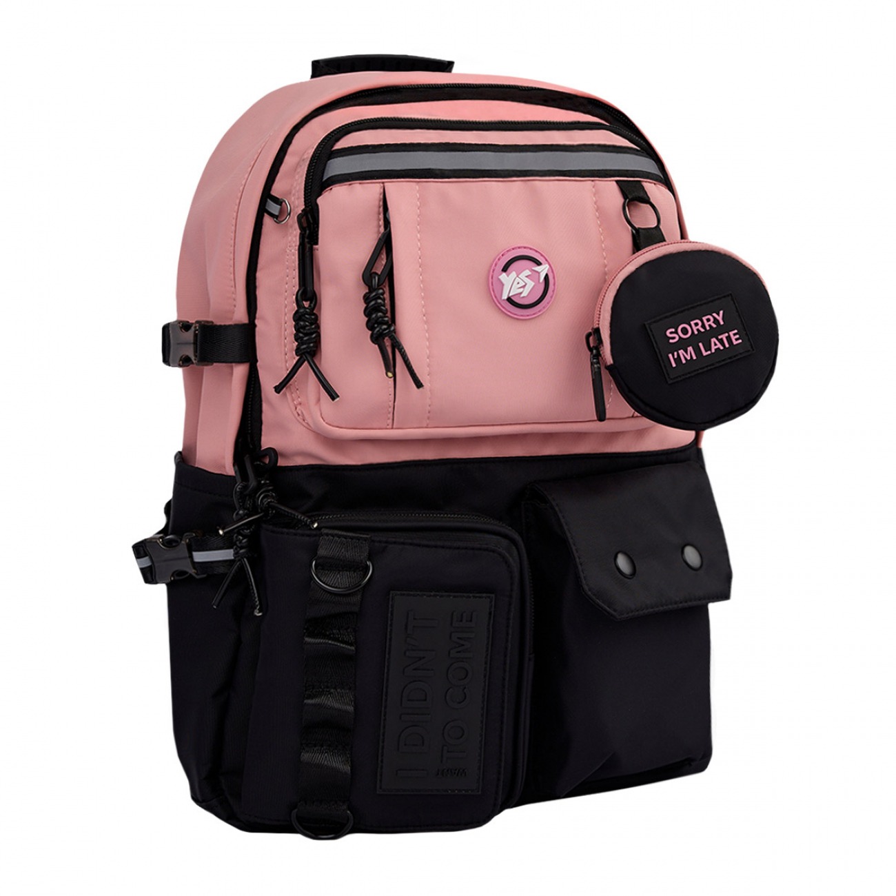 Backpack "YES" /559974/ T-107 Pink 43*29*14cm (1/12)