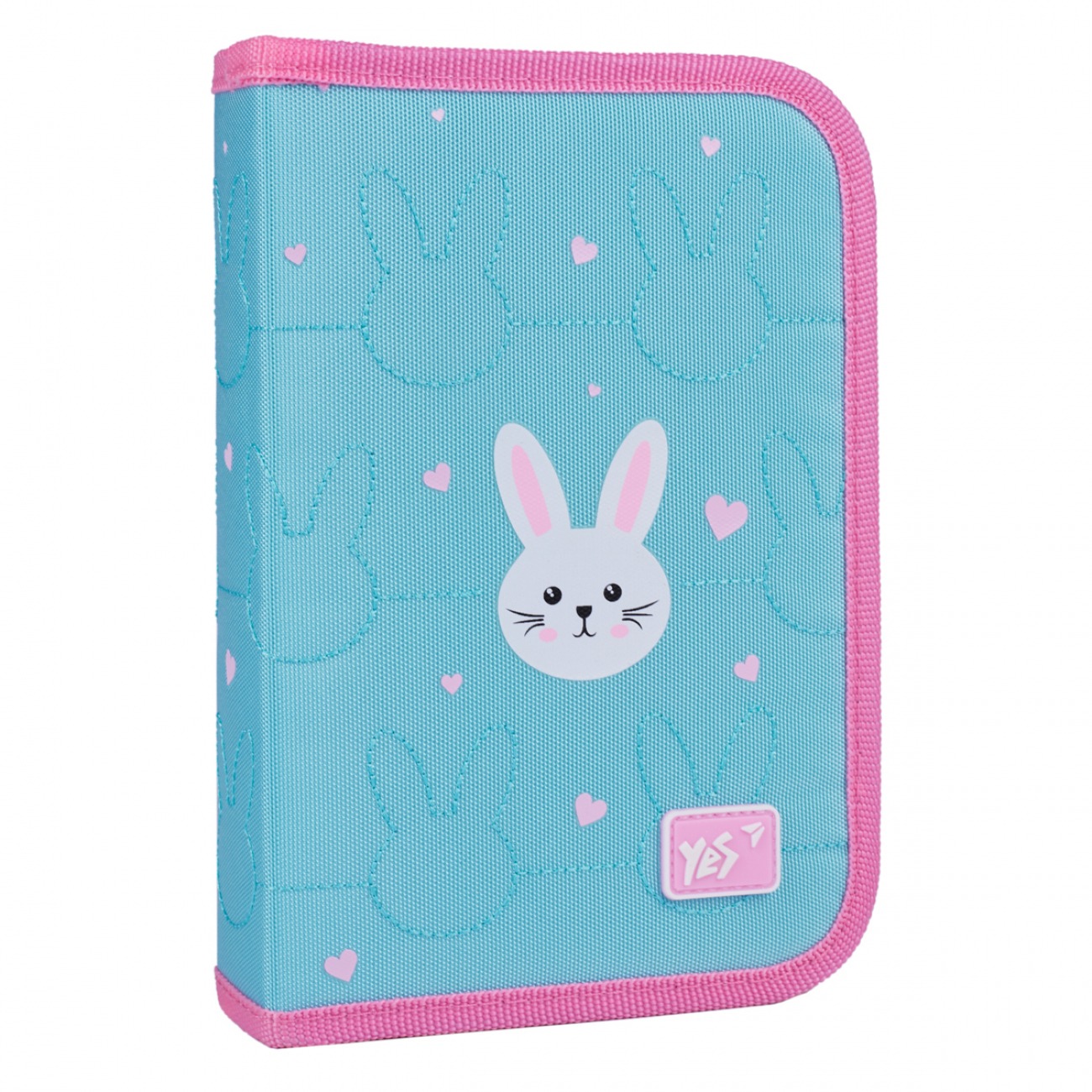 Пенал твердий "YES" /533625/ 1 відділ. з двома клапанами HP-04 Funny Bunny 13*21*4см (1/48)