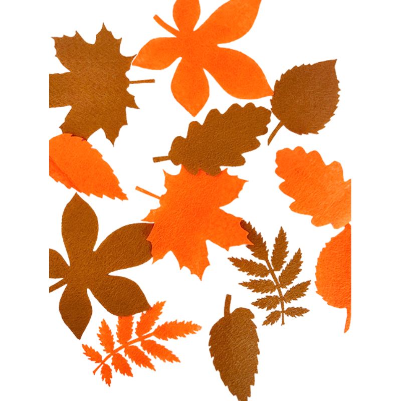 Blank "Diamond handles" /125439/ "Set of autumn leaves 2", 12 pcs/pack.
