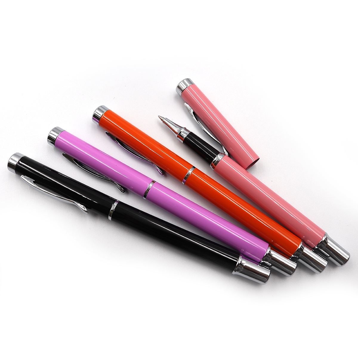 Capillary pen "Baixin" /RP934/ blue (1,2,3,4), milk color + black. (12)