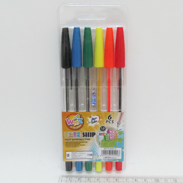 Set of ballpoint pens "BEIFA" /927-6/ 6 pcs. (1/24)