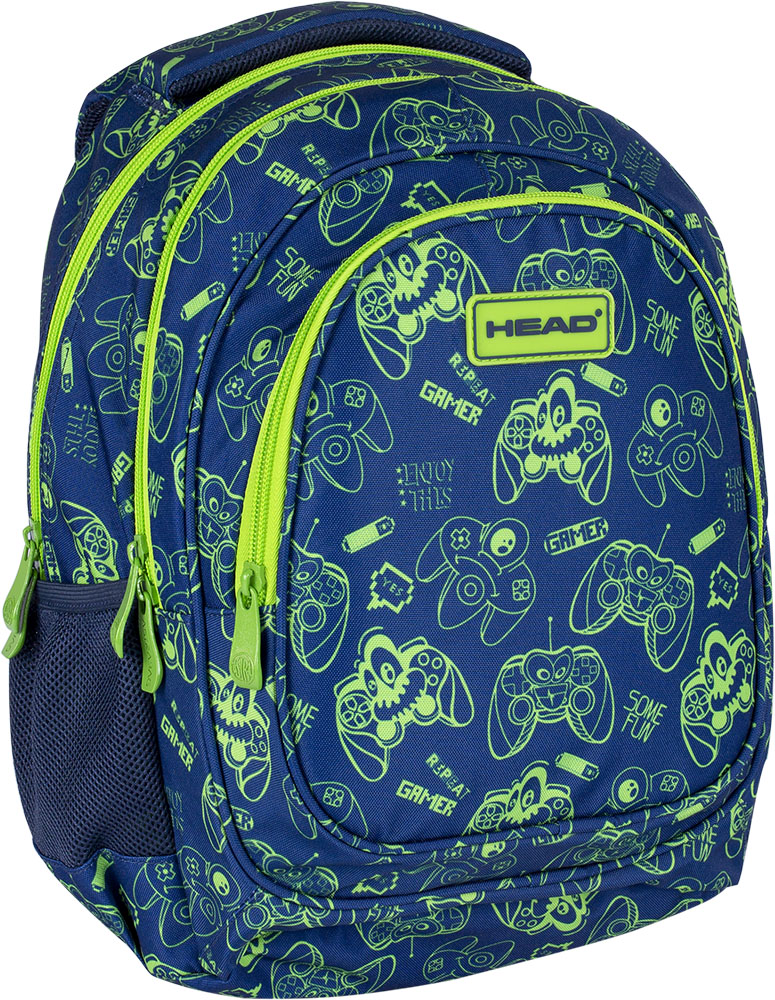 Youth backpack "HEAD" /502021001/ 3 compartments, AB330 Gamer (1/6)