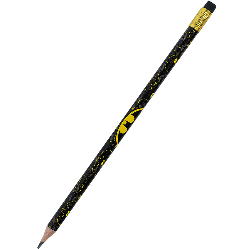 Graphite pencil "Kite" /DC24-056/ with eraser "DC Batman", 36 pcs., tube (36/432/3456)