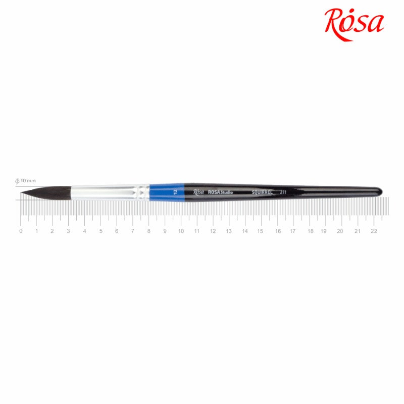 Squirrel brush round "ROSA Studio" /211/ No. 12, k. r. (1/12)