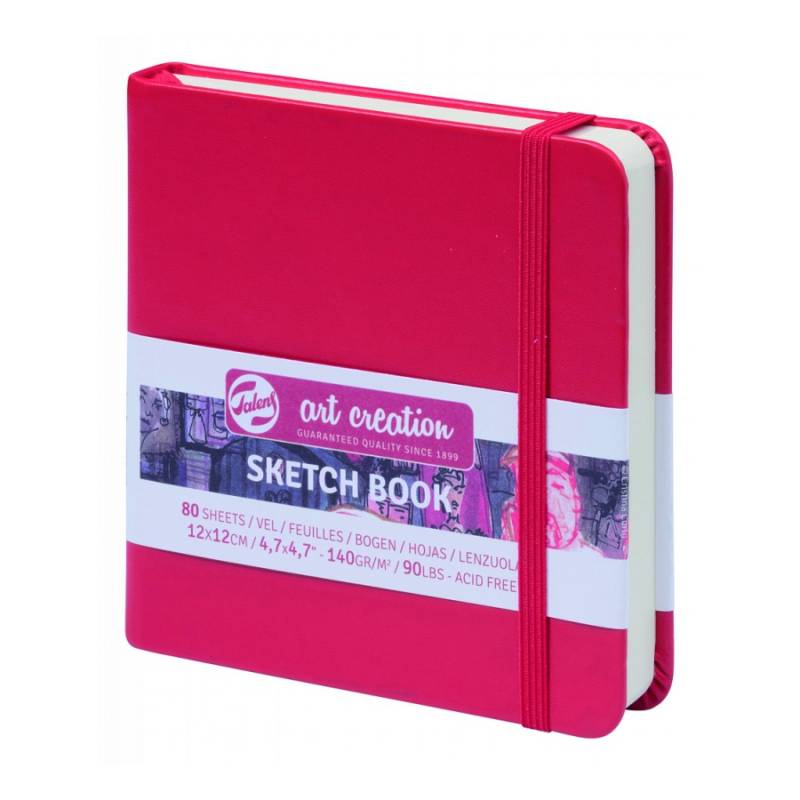 Sketchbook "Royal Talens Art Creation" 12x12/80 sheets. /602/ 140g/m, red (1/60)