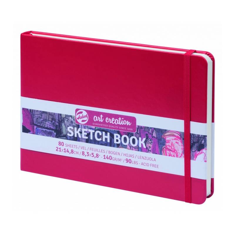 Sketchbook "Royal Talens Art Creation" A5/80 sheets. /994/ 140g/m, red (1/60)
