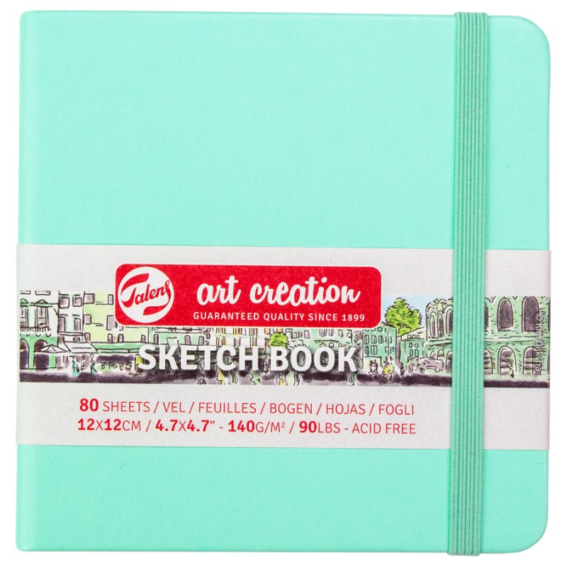 Sketchbook "Royal Talens Art Creation" 12x12/80 sheets. /961/ 140g/m2, Fresh Mint (1/60)