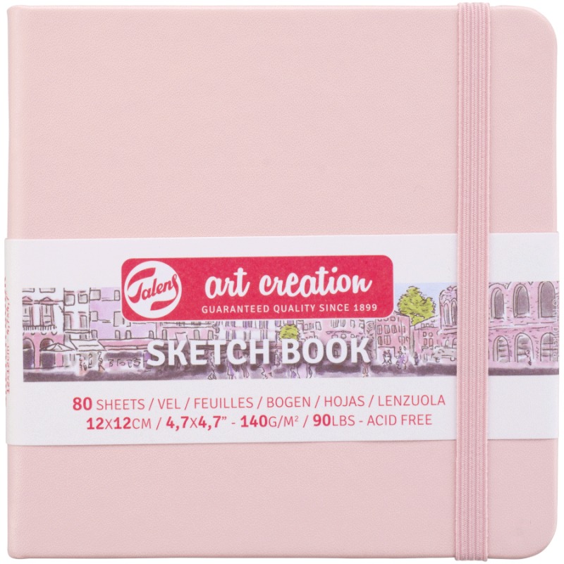 Sketchbook "Royal Talens Art Creation" 12x12/80 sheets. /622/ 140g/m2, Pastel Pink (1/60)