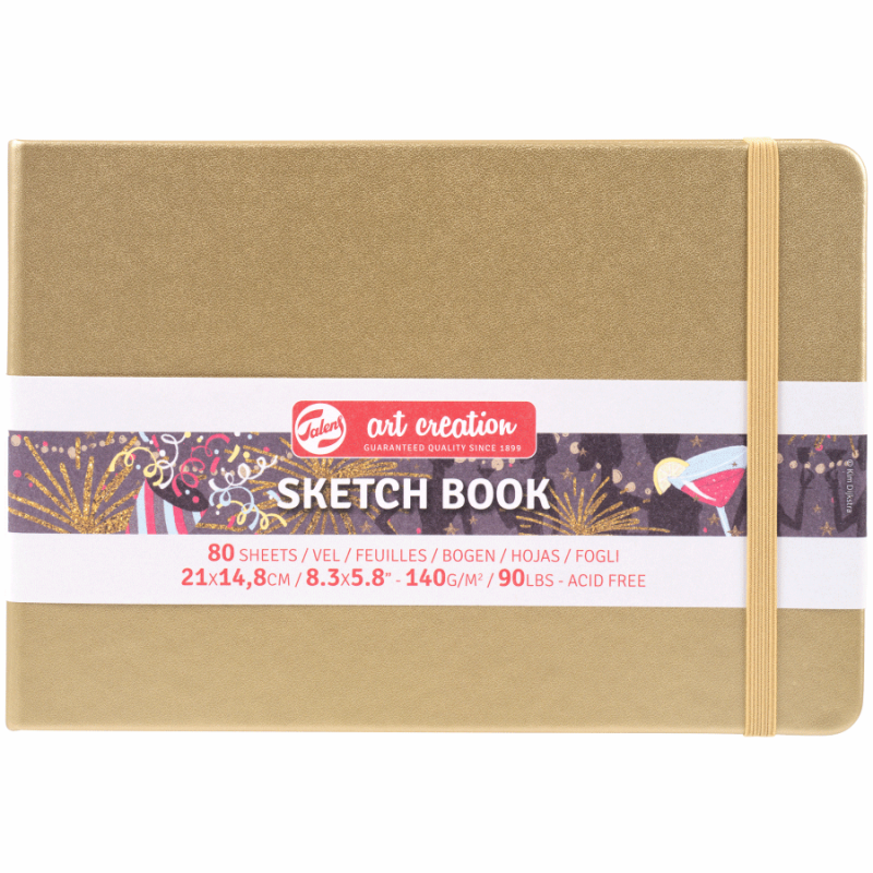 Sketchbook "Royal Talens Art Creation" A5/80 sheets. /026/ 140g/m2, White Gold (1/60)