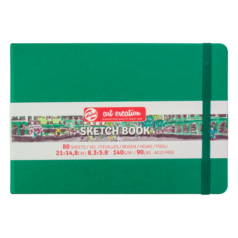 Sketchbook "Royal Talens Art Creation" A5/80 sheets. /128/ 140g/m2, Forest Green (1/60)