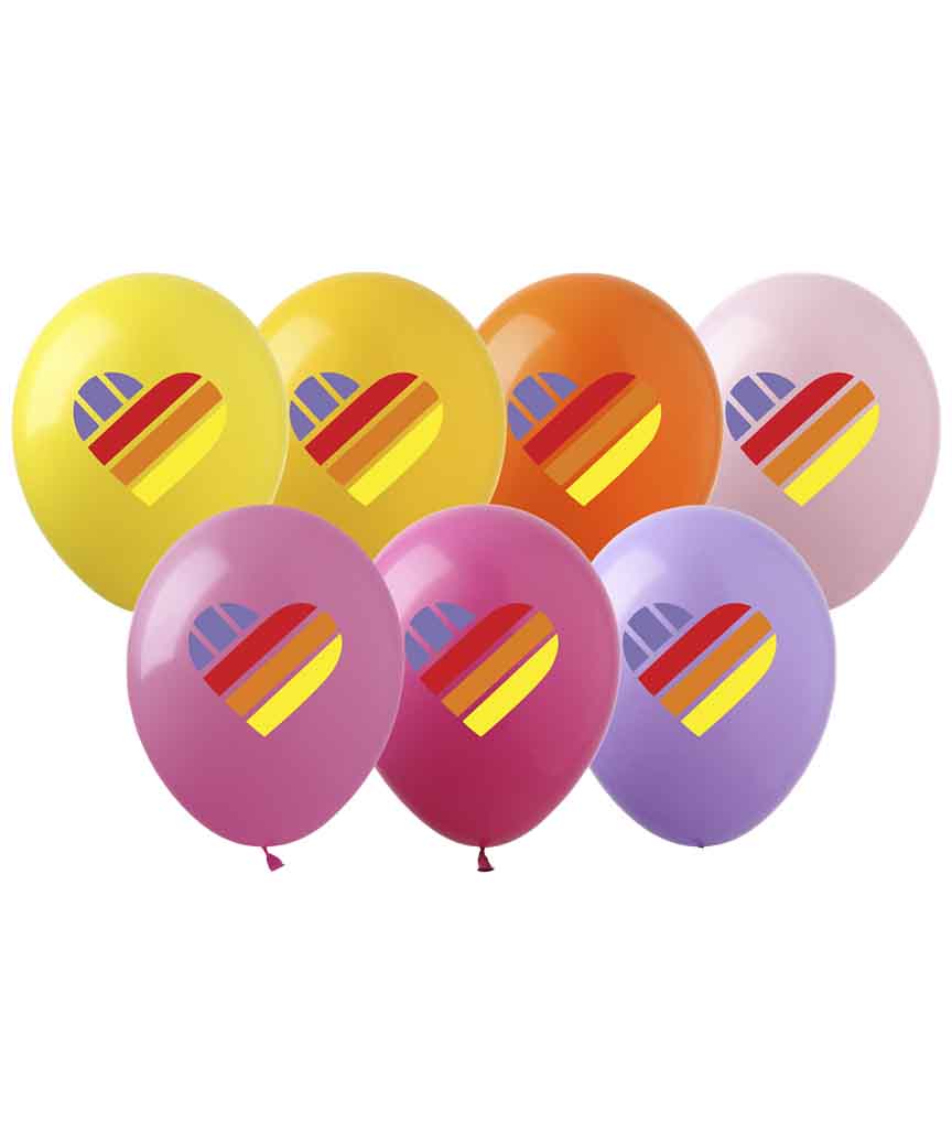 Air balloons "Pelican" /828046/ 12' (30 cm), "LIKEE-3" 4-color, 10 pcs/pack (1/10)