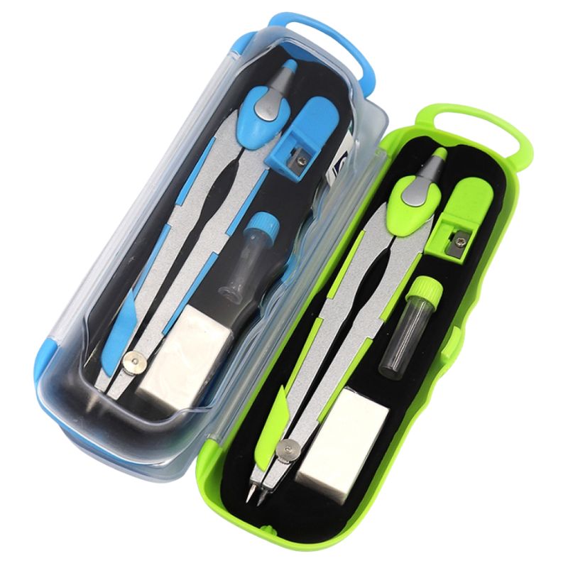 Compass "JO" /S47004/ + pencil, eraser, sharpener 4 pcs. in case (1/24)