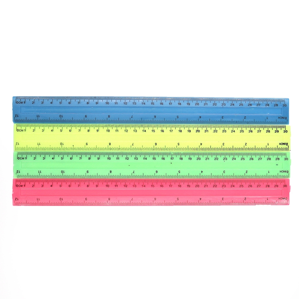 Ruler 30 cm sq. ''JO'' /DSCN3110/ 4pcs/pack, mix (1/4/96)