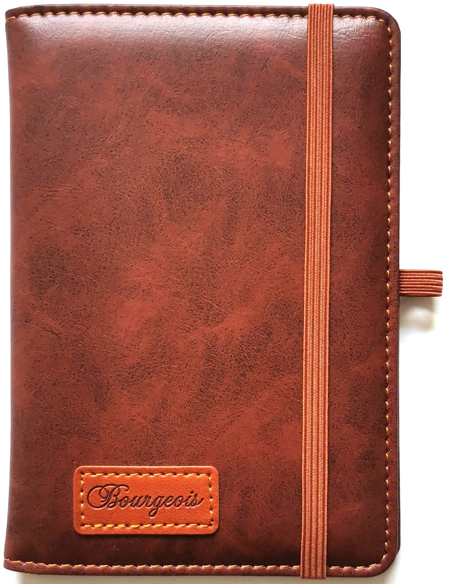 Блокнот на гумці "Bourgeois" А6/160 шкірзам Тв.обкл. /N9741/ вн.бл.70г, # (1/60)