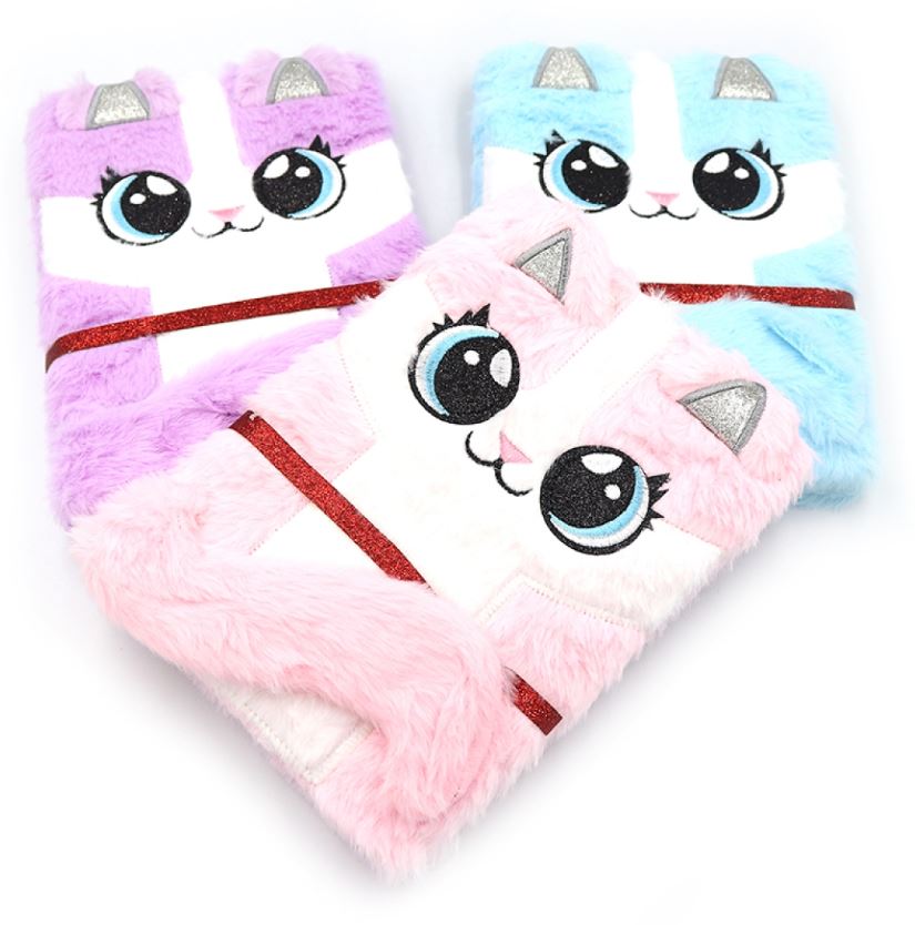 Блокнот А5/80арк "JO" /DSCN1004/ пухнастий "Cat", 70г/м