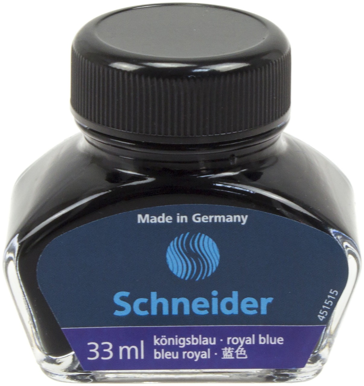 Чорнило "SCHNEIDER" /S6913/ синє, 33мл в скляній банці, для перових ручок (1/9)