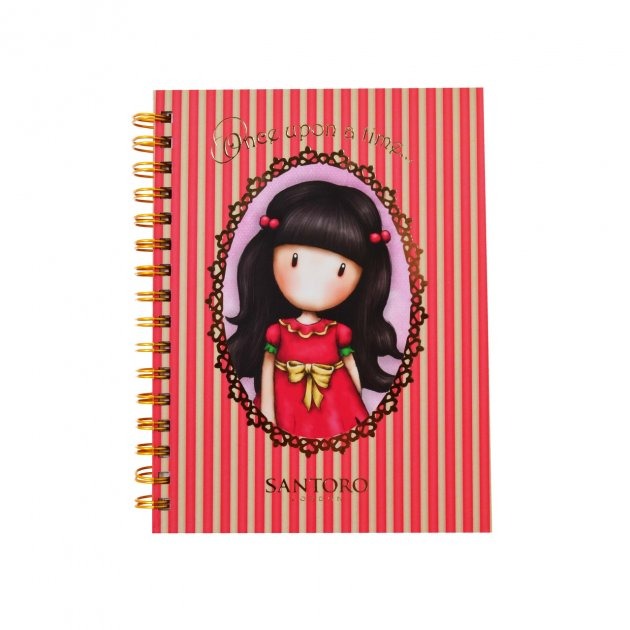 Notebook A6/64 # "YES" /151544/ 7BC "Santoro Summer" double spiral, gold foil (3/60)